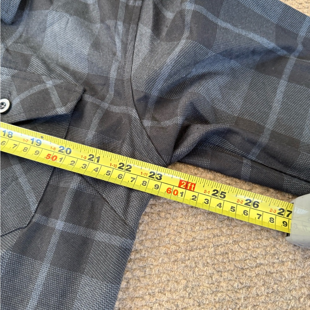 Dixxon Flannel Co. The .45 Black / Grey Plaid Button Down Shirt Women’s Size XL - Picture 6 of 8
